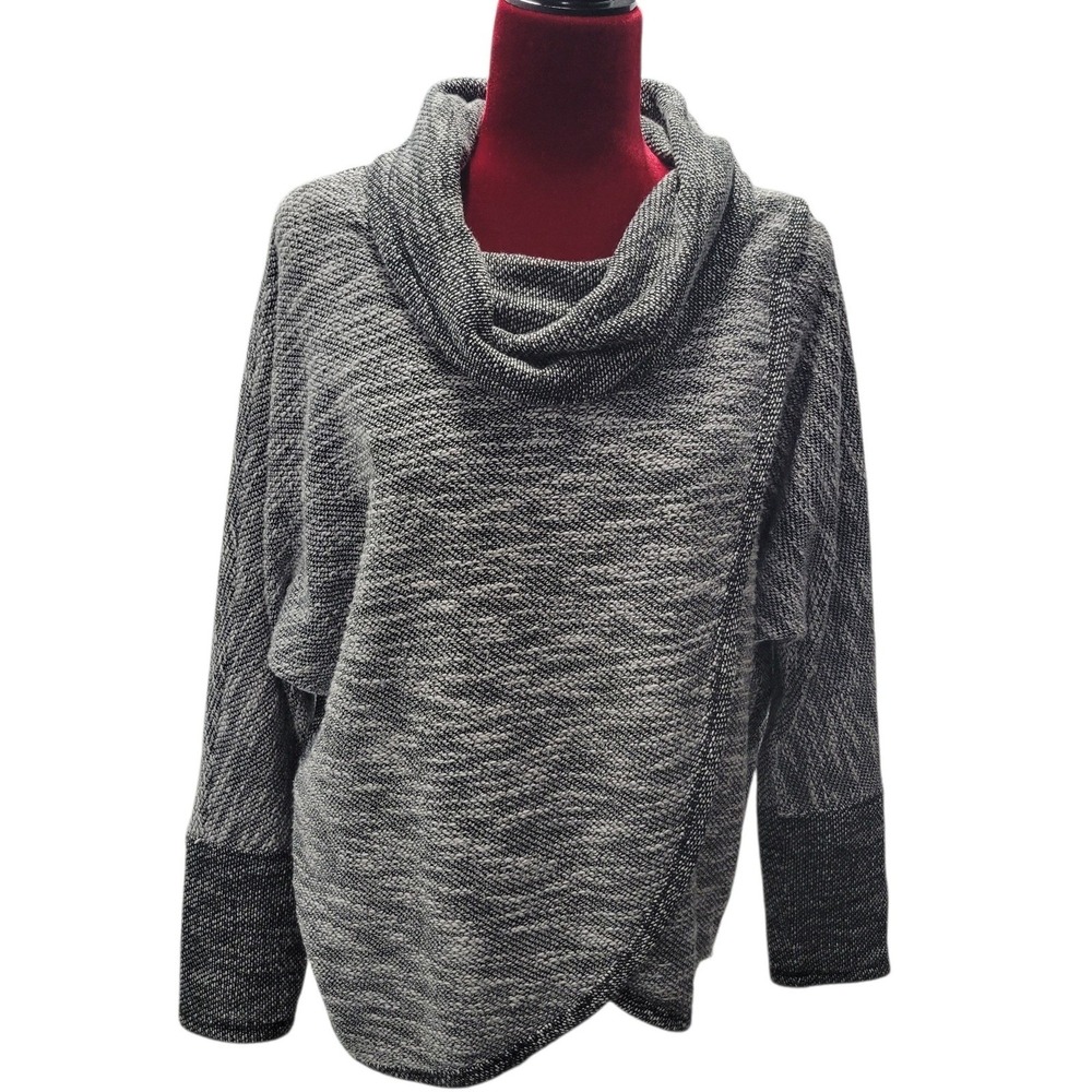 Calvin Klein Performance‎ Knit Lightweight Marled Cowl Neck Sweater Sz Med E475